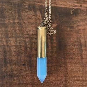 Crystal bullet necklace